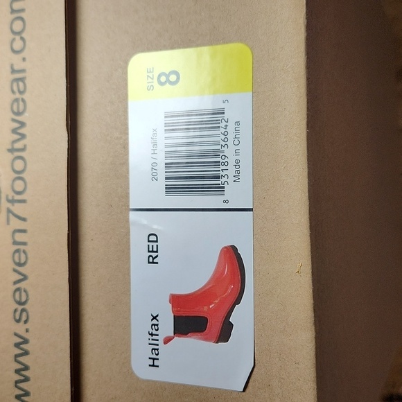 Seven7 Halifax Rain Bootie Red Size 8 - Picture 10 of 10